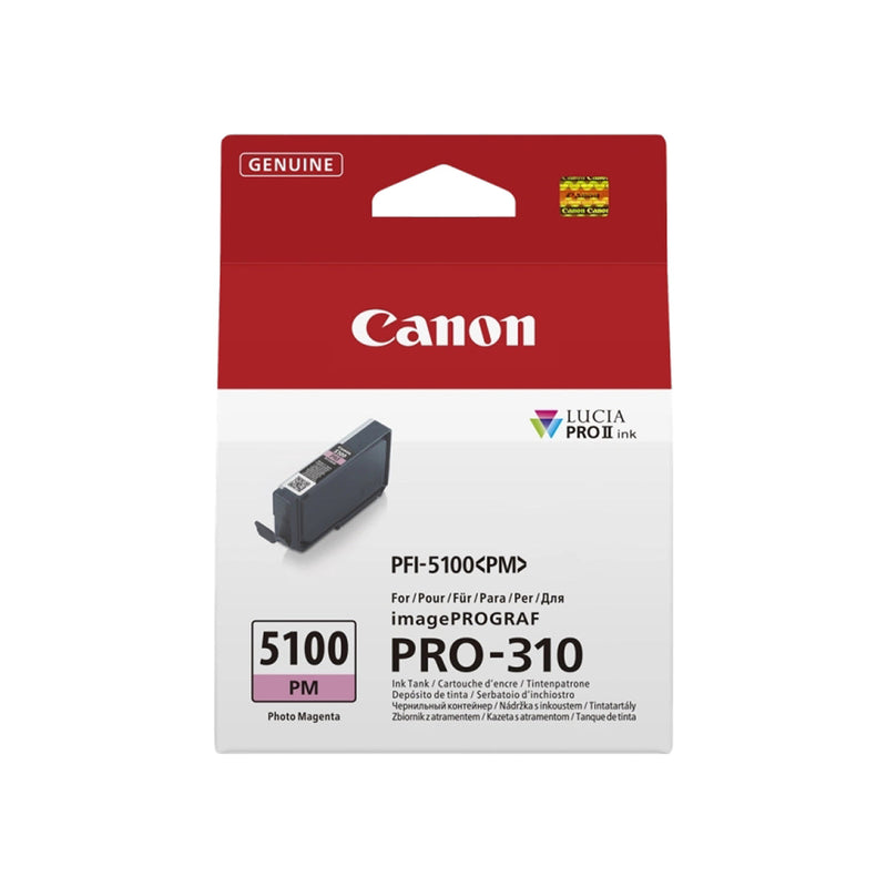 Canon PFI5100 Magenta Photo Cartucho de Tinta Original - PFI5100PM/6957C001
