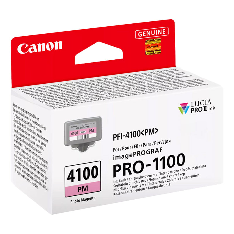 Canon PFI4100 Magenta Photo Cartucho de Tinta Original - PFI4100PM/6782C001