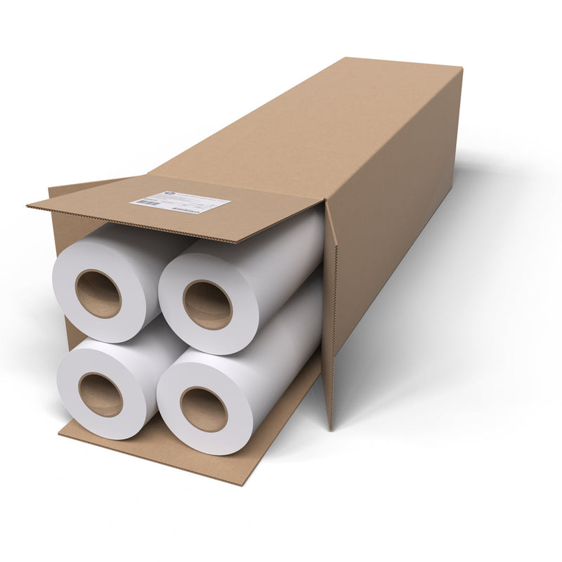HP A6DE5A Rollo de Papel Blanco Intenso, 24'' - 610mm x 45,7m, 90 Gramos, Caja de 2 ud