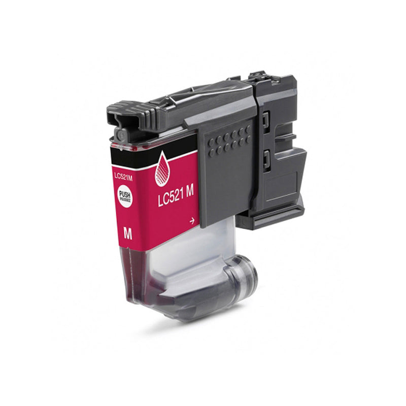 Brother LC521 Magenta Cartucho de Tinta Generico - Reemplaza LC521M