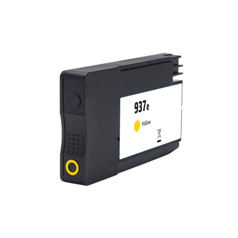 HP 937e XL Amarillo Cartucho de Tinta Pigmentada Generico - Reemplaza 4S6W8NE/4S6W4NE (Chip reforzado contra actualizaciones)