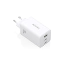 Aisens Cargador GAN 100W - 2xUSB-C PD3.0, QC4.0, QC5.0 - 1xUSB-A QC3.0 - Color Blanco