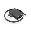 Aisens Cargador de Portatil GaN USB-C/PD 100W PD3.0 - Cable de 1.80m - Color Negro