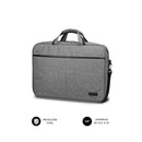 Subblim Maletin Elite Portatil de 13.3" a 14" - Fabricado en Poliester Oxford - Doble Cremallera - Color Gris