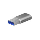 Aisens Mini Adaptador USB 3.2 Gen2/USB 2.03A - Tipo USB-C/H-A/M - Color Gris
