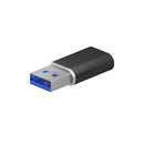 Aisens Mini Adaptador USB 3.2 Gen2/USB 2.03A - Tipo USB-C/H-A/M - Color Negro