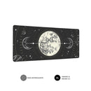 Subblim Alfombrilla de Escritorio Lunar - Tamaño 900x400x3mm - Espacio para Raton y Teclado - Resistente al Agua - Base Antideslizante - Diseño Elegante