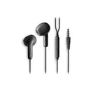 NGS CROSS FLIP Auriculares Intraurales con Microfono - Jack 3,5mm - Boton Multifuncion - Color Negro