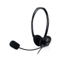 Ewent Auriculares Estereo USB - Microfono Integrado - Cable de 2.1m - Color Negro