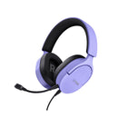 Trust GXT489 Fayzo Auriculares Gaming con Microfono Flexible y Desmontable - Diadema Ajustable - Controles de Facil Acceso - Cable de 1.2m - Color Morado