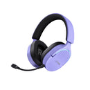 Trust GXT491 Fayzo Auriculares Gaming Bluetooth, USB 2.4Ghz - Iluminacion RGB - Microfono Extraible - Diadema Ajustable - Autonomia hasta 22h - Controles de Facil Acceso - Color Morado