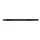 Uni-ball JetStream SX-101-10 Boligrafo de Tinta - Punta de Bola 1mm - Secado Instantaneo - Ideal para Zurdos - Color Azul (12 unidades)