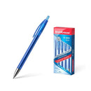 Erichkrause Boligrafo de Gel Automatico R-301 Original Gel Matic - Tinta de Gel de Secado Rapido - Cuerpo Transparente con Grip Perfilado - Color Azul (12 unidades)