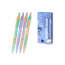 Erichkrause Bloom XR-30 Matic&Grip Pastel Boligrafo Retractil - Punta de Bola 0.7mm - Trazo de 0.35mm - Tinta Azul - Grip de Agarre - Cuerpo en Colores Pastel (12 unidades)