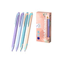 Erichkrause Bloom TipFlow Matic Pastel Boligrafo Retractil - Punta de Bola 0.5mm - Trazo de 0.4mm - Tinta Azul - Cuerpo en Colores Pastel (12 unidades)