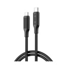 XO NBQ265B Cable USB-C Macho a USB-C Macho - 1m - 60W - Color Negro