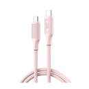 XO NBQ265B Cable USB-C Macho a USB-C Macho - 1m - 60W - Color Rosa