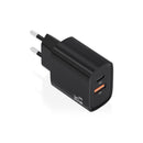Aisens Cargador GaN 30W - USB-C PD3.0 - Tecnologia AI para Detectar Protocolo y Velocidad de Carga - Color Negro