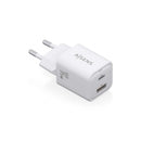 Aisens Cargador Gan USB-C 35W - Alta Eficiencia Energetica - Tecnologia AI para Carga Rapida - Multiples Protecciones - Compatible con PD3.0 y QC3.0 - Carga Simultanea USB-C y USB-A