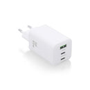 Aisens Cargador Gan USB-C 65W - Alta Eficiencia Energetica - Tecnologia AI - Carga Rapida y Segura - 3 Puertos USB - Compatible con Multiples Dispositivos