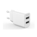 XO L109 Cargador de Pared 10W - Carga Rapida - 2xUSB-A - Color Blanco