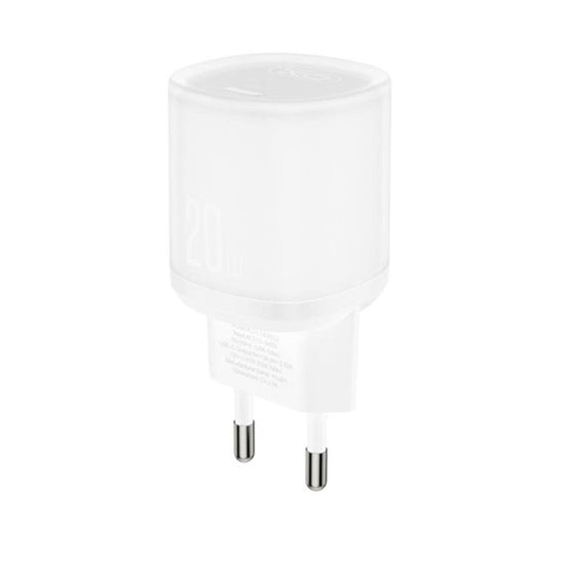 XO L143 Cargador de Corriente 20W - USB-C - PD 3.0 y QC 3.0 - Color Bl