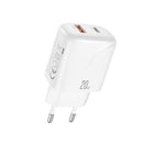 XO L158 Cargador de Corriente 20W - USB-A y USB-C - Alto Rendimiento - Color Blanco