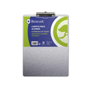 Biskmark Carpeta Sujetapapeles con Base de Aluminio y Pinza Metalica - Formato Folio