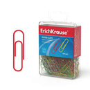 Erichkrause Clips de Colores con Recubrimiento de Plastico - Alambre de Acero de Alta Calidad - Resistente a La Corrosion - Colorido