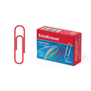 Erichkrause Caja de 100 Clips de Colores con Recubrimiento de Vinilo - Alambre de Acero de Alta Calidad - Resistente a la Corrosion - Colores Surtidos