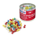 Dohe Caja de 100 Agujas de Señalizacion - Cabeza de Plastico - Punta Metalica de Primera Calidad - Colores Surtidos