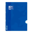 Oxford School Classic Openflex Libreta Grapada A4 48 Hojas Cuadricula 4x4 con Margen - Tapa de Plastico Translucido - Ideal para Estudiantes - Color Azul