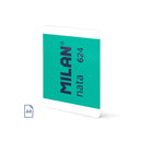 Milan Nata 624 Libreta Encolada Formato A4 Cuadricula 5x5mm - 48 Hojas de 95 gr/m2 - Microperforado - Color Verde