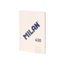 Milan Serie 1918 Libreta Encolada Formato A4 Cuadricula 5x5mm - 48 Hojas de 95 gr/m2 - Microperforado - Tapa Blanda - Color Beige