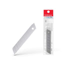Erichkrause Pack de 10 Cuchillas de Repuesto de Acero Segmentado - Medidas 18mm x 0.5mm - Afilado de Doble Cara - Resistente al Desgaste