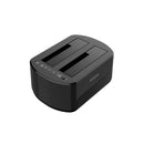 Aisens Estacion de Docking de Doble Bahia ASDS-D03B Sata 2.5/3.5 a USB 3.0/3.1 Gen1 - Clone - Color Blanco