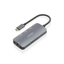 Aisens USB-C Dock 6 en 1 - USB-C a 1xHDMI - 1xRJ45 - 3xUSB-A - 1xUSB-C PD - 15cm - Color Gris