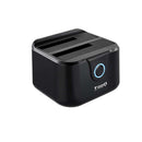 Tooq Docking Station USB 3.0 - HDD/SSD 2.5", 3.5" SATA I,II,III - Boton de Clonacion - Copia de Seguridad - Color Negro