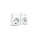 TP-Link Mini Enchufe Inteligente Wi-Fi (2-Pack) - Control Remoto - Programable - Modo Fuera de Casa