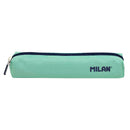 Milan Serie 1918 Estuche Mini Redondo - Tejido Resistente a las Roturas y Rasgaduras - Medidas 20,5x4,5x5cm - Color Verde
