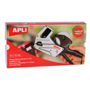 Apli Maquina Etiquetadora de Precios Premium - 1 Linea - 8 Caracteres - Facil Uso - Cambio Rapido de Digitos - Instalacion Sencilla - Correa de Muñeca - Incluye Cartuchos y Rollo de Etiquetas