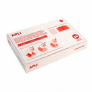 Apli Caja de 100 Forros para Libros 295mm PVC 130 micras - Solapa Autoajustable - Facil Forrado en 3 Pasos - Transparente