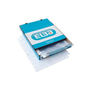 Elba Pack de 100 Fundas Multitaladro PP 90 Micras - Tamaño A4 - Acabado Piel Naranja - Transparente
