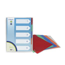 Bismark Pack de 5 Separadores de Polipropileno - Tamaño A4 - Multitaladro - Colores Surtidos (12 unidades)
