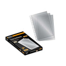 Ingraf Pack de 100 Fundas Multitaladro Folio Transparente 70 Micras - Acabado en Cristal