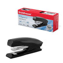 Erichkrause Elegance Grapadora de Sobremesa para Grapas Nº10 - Grapa hasta 20 Hojas - Quitagrapas Incorporado - Grapado Cerrado - Color Negro