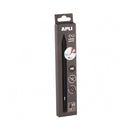 Apli Infinite Pencil Pack de Lapiz Infinito HB + Mina de Recambio + Tapon Protector - Para Escribir hasta 16km - Color Negro