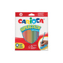 Carioca Supercolor Pack de 24 Lapices de Colores - Cuerpo de Madera Hexagonal - Colores Intensos y Gran Opacidad - Mina de 3.3mm - Colores Surtidos