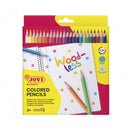 Jovi Woodless Pack de 24 Lapices de Colores - Forma Triangular - Minas Resistentes - Sin Madera - Colores Surtidos
