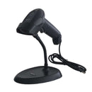 Approx Lector de Codigos de Barras 1D USB con Soporte - Indicador LED, Beeper - Velocidad 300 veces por Segundo - Color Negro